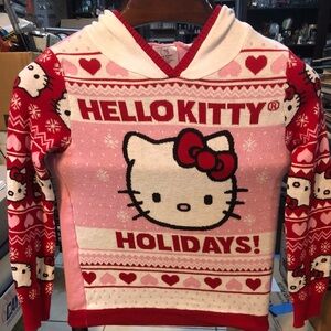 Hello Kitty Pink and Red Festive Hoodie